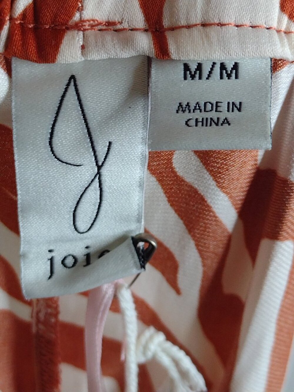 NWT Joie Women's Rust/Cream/Wide Leg Pants Size Medium - Picture 8 of 10